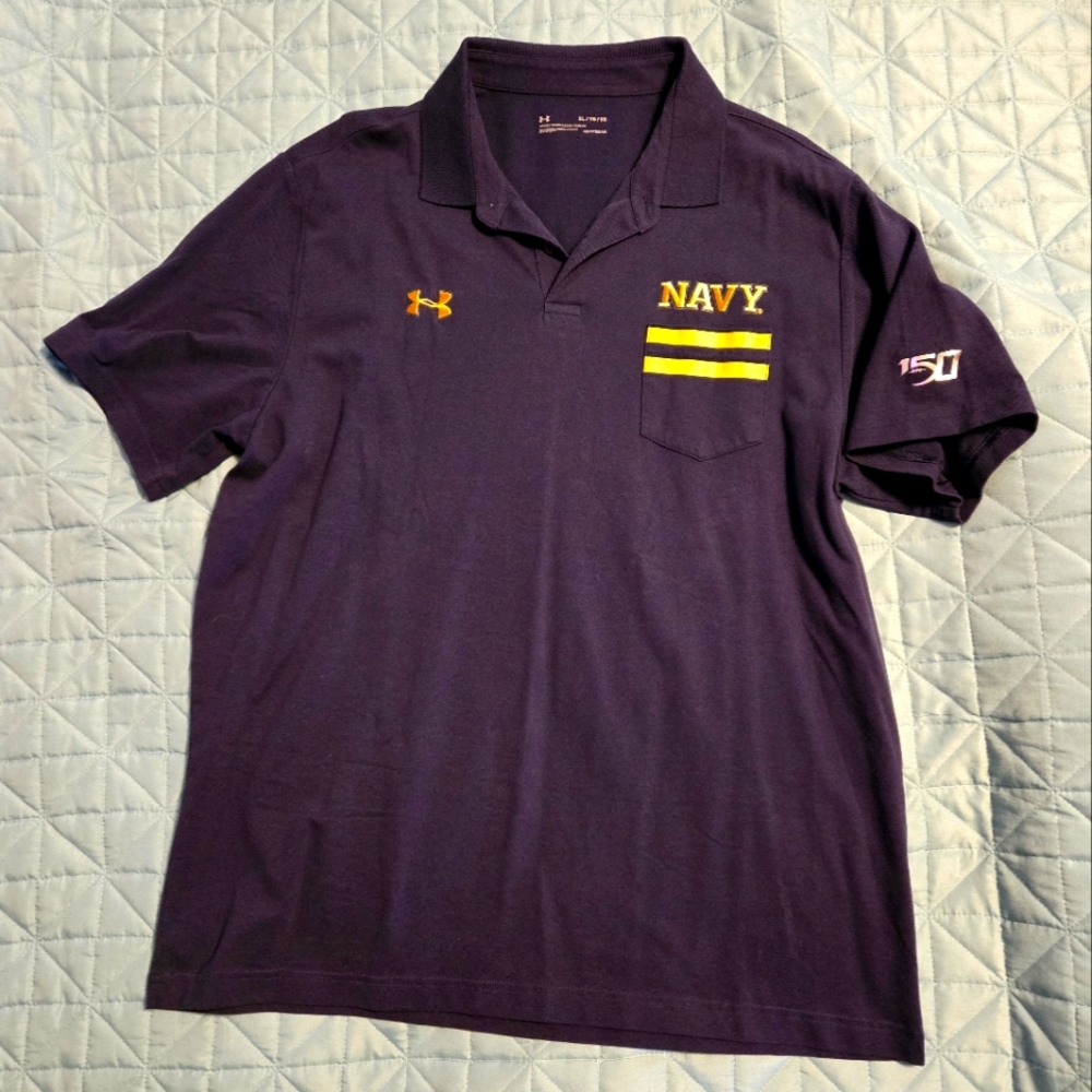 US Navy Football Sz XL Polo Shirt